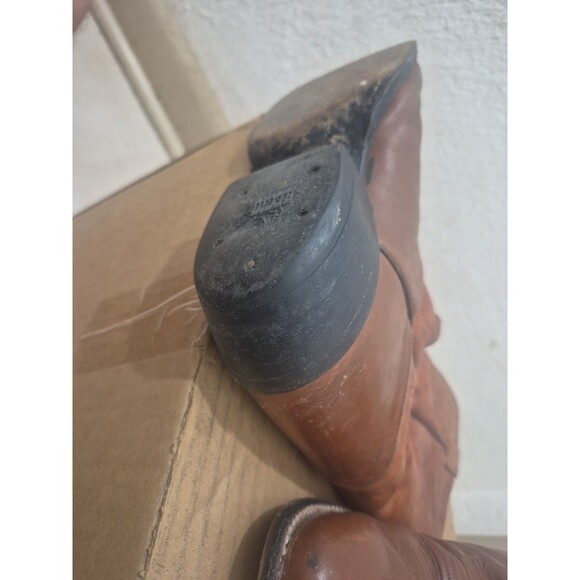 Tony Lama #5084 Mens Sz 8D Boots Western Cowboy Ranch Brown Leather Vtg main image 7